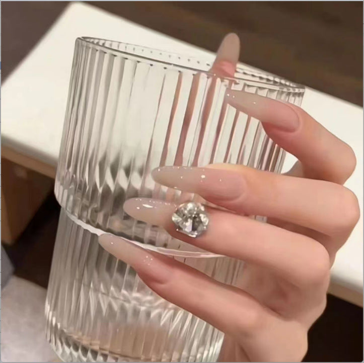 Elegant artificial nails with glitter and crystal accents Kalsten
