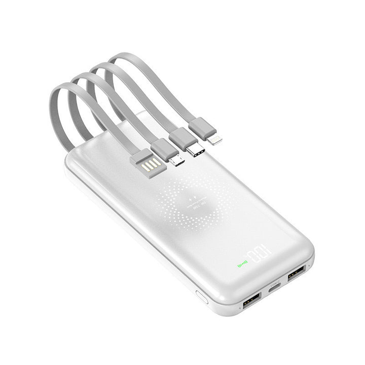 Portable power bank with integrated cables Kalsten