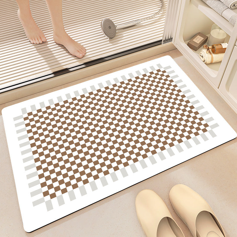 Geometric Pattern Soft Memory Foam Bath Mat Kalsten