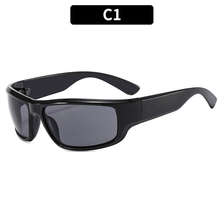 Retro-Inspired Shield Sunglasses