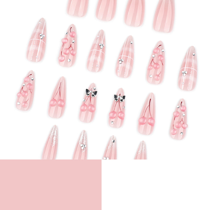 Designer Artificial Nails with sparkling embellishments Kalsten