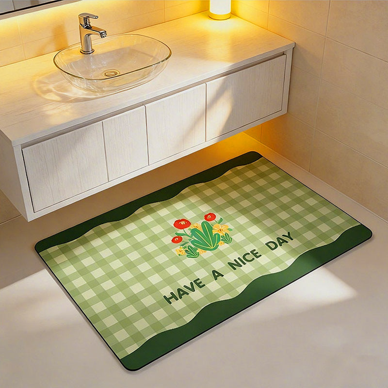Charming Decorative Bath Mat Kalsten