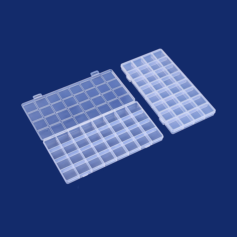 Multi-Divisional Transparent Craft Storage Box Kalsten