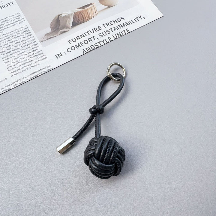Stylish Knotted Leather Keychain Kalsten
