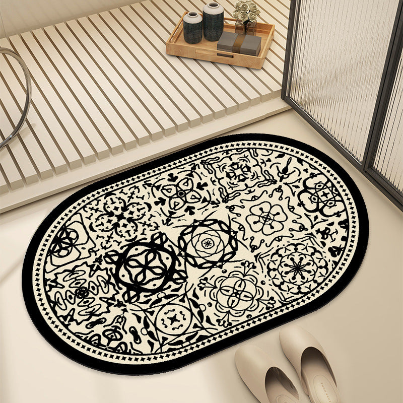 Artistic Patterned Bath Mat