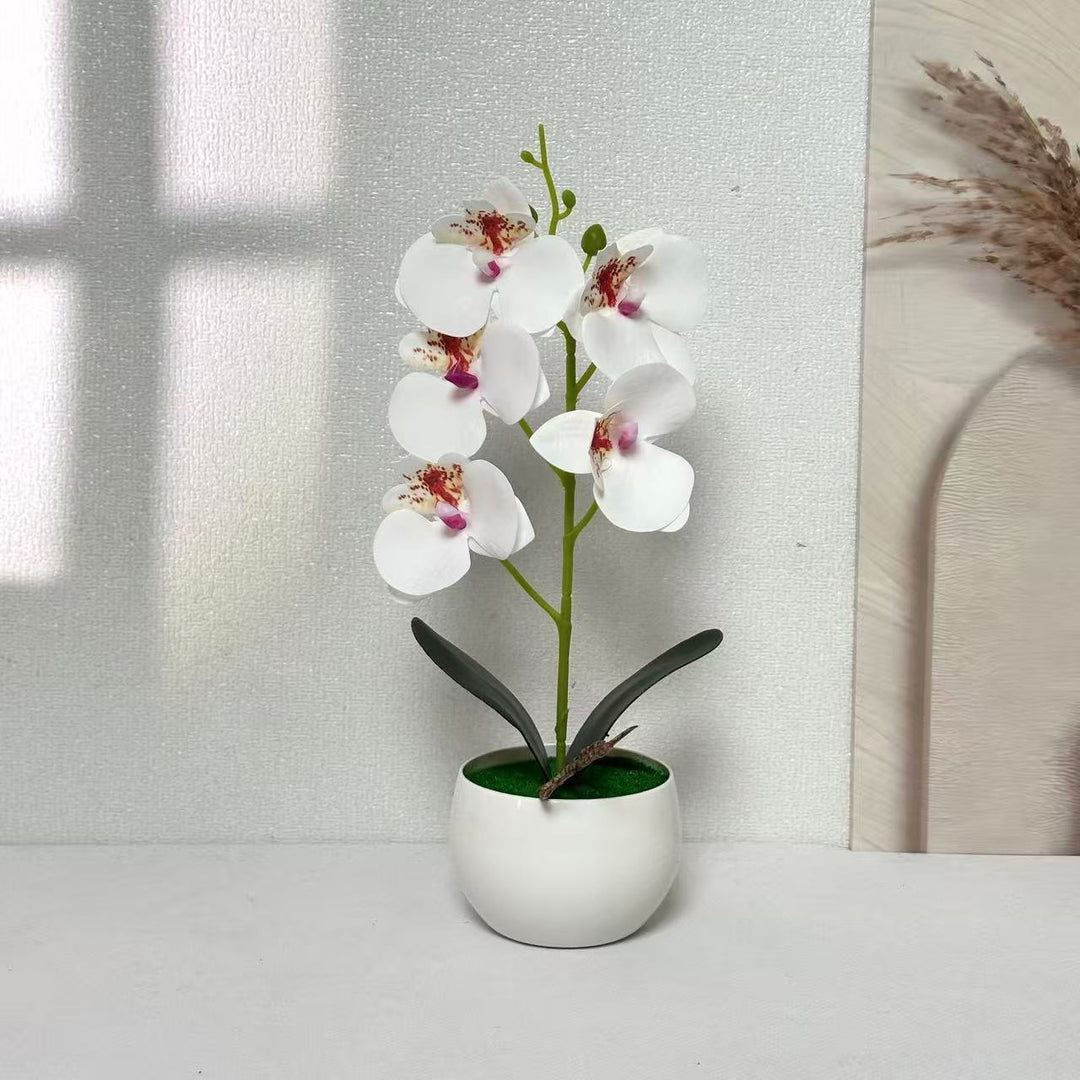 Realistic Artificial Orchid Plant Arrangement for Indoor Decor