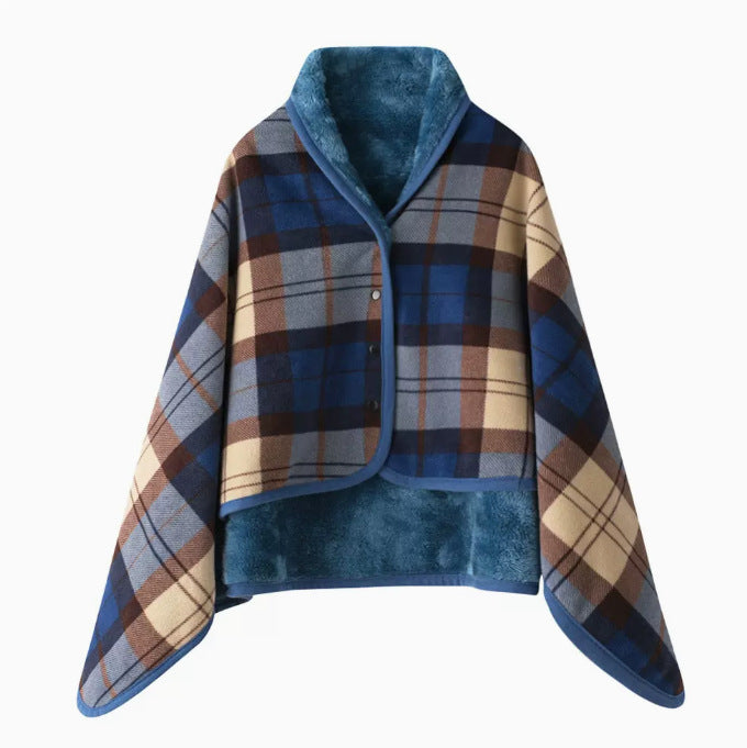 Women Cozy Warm Keeping Poncho Blanket Kalsten