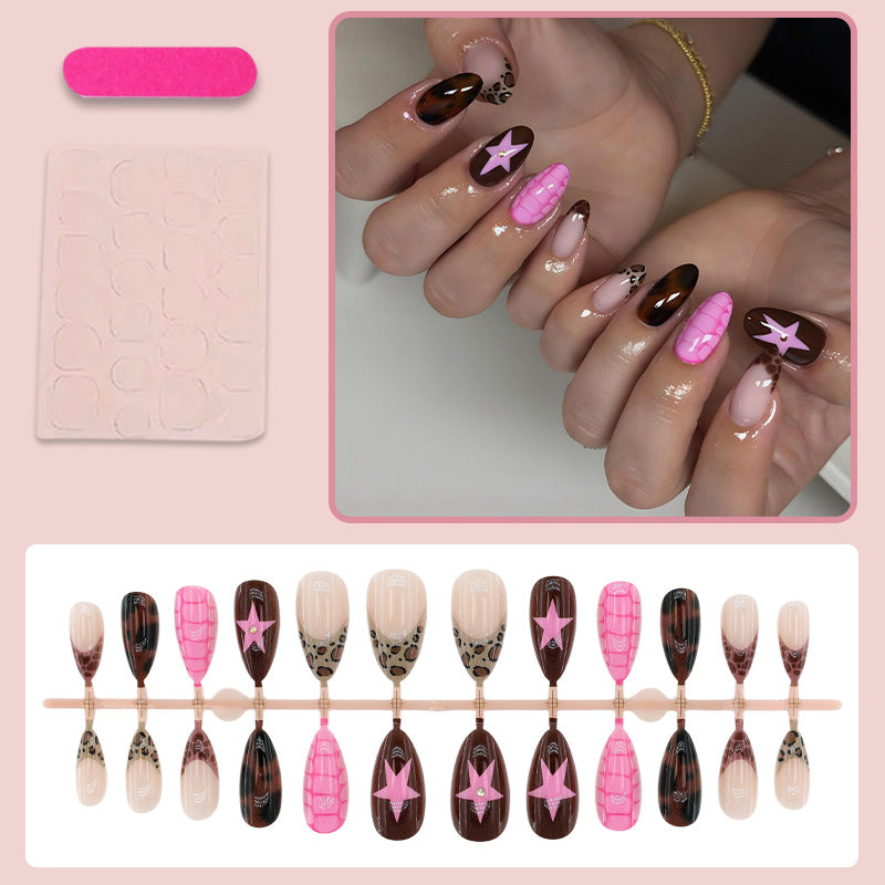 Artificial Nail Set with Creative Animal and Star Motifs Kalsten