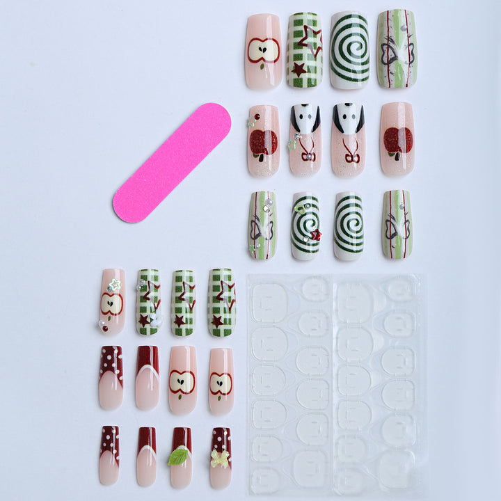 Artificial fingernails with festive designs Kalsten