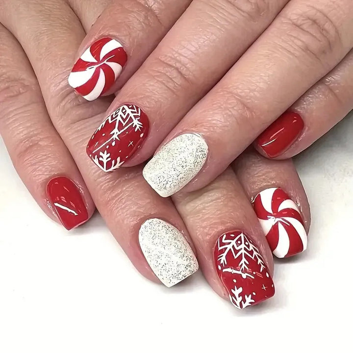 Artistic Winter-Themed Nail Art Kalsten
