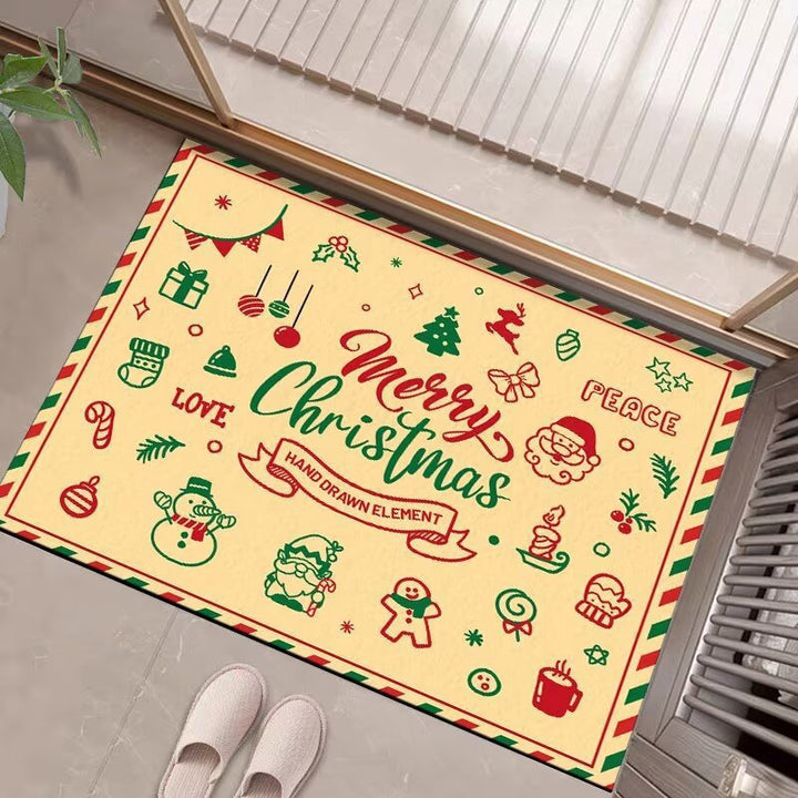 Festive Holiday Welcome Mat