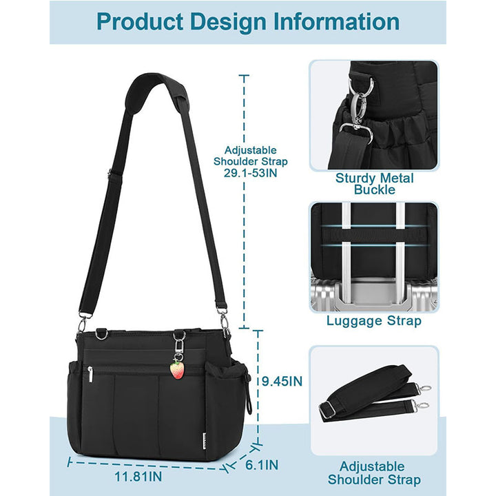 Multifunctional tote bag with insulating inner pocket Kalsten