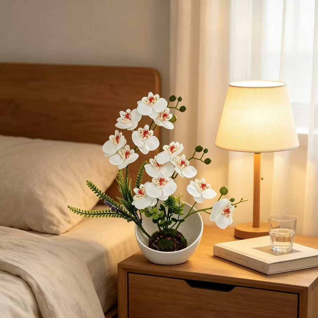 Faux Orchid Floral Arrangement for Home Display