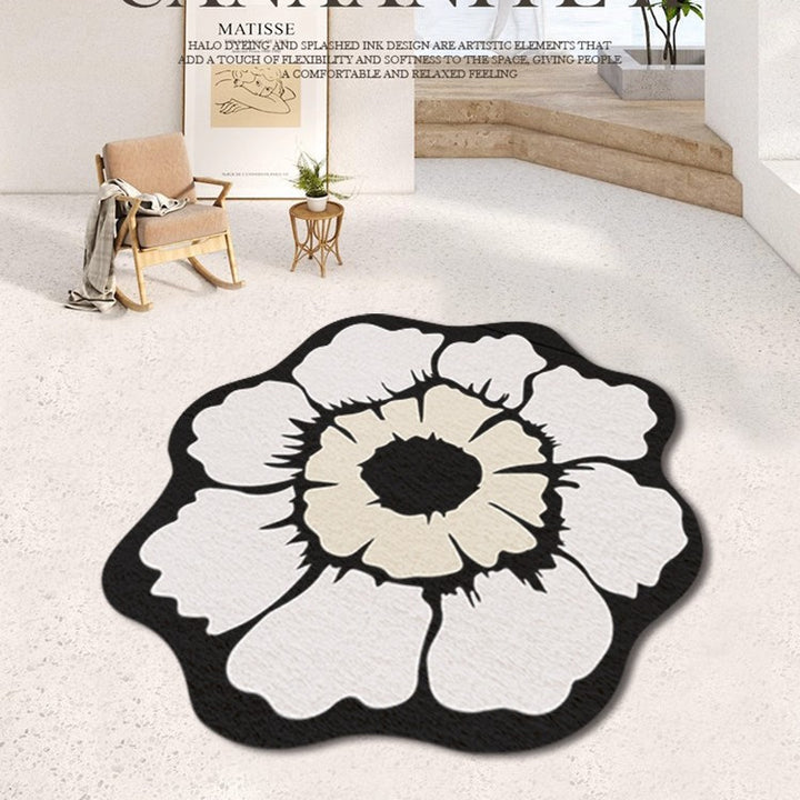 Floral Shaped Area Rug