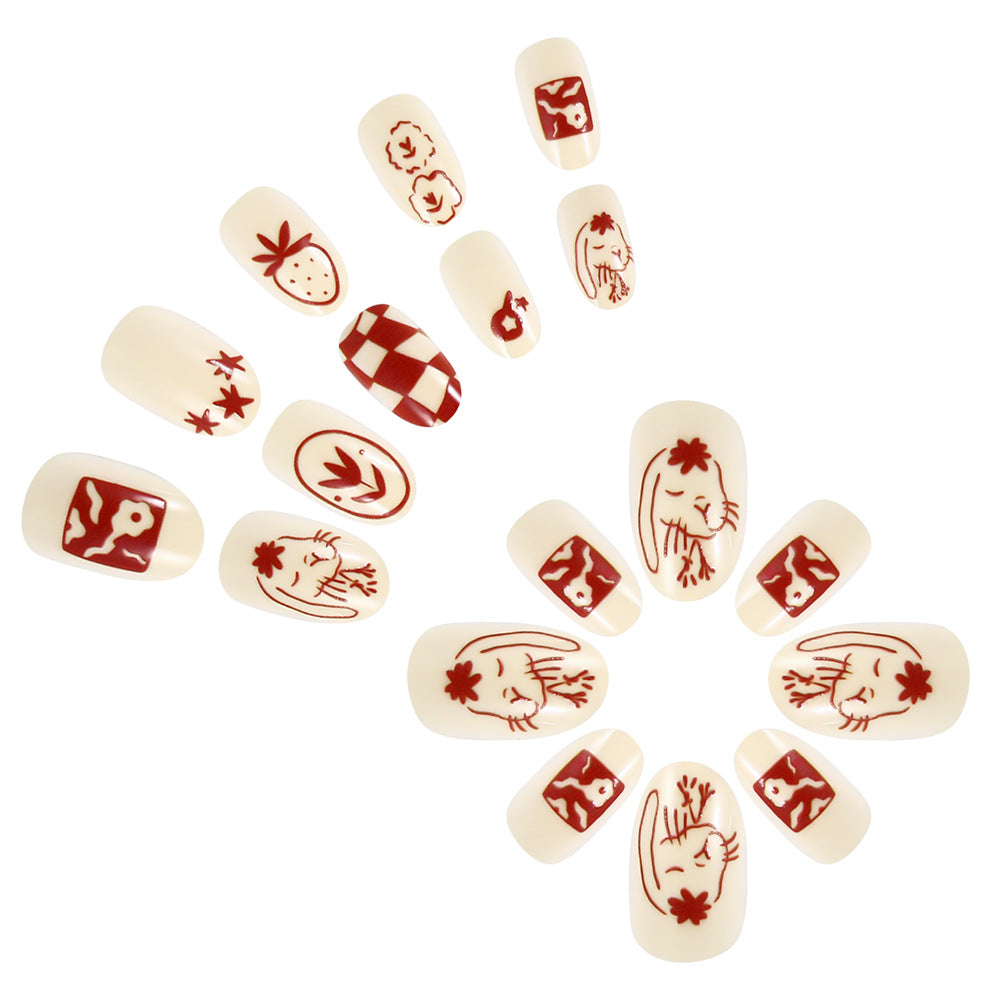 Artistic Themed Press-On Nail Set Kalsten