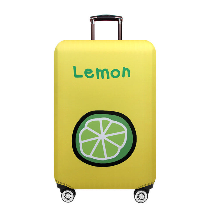 Women's hard shell suitcase with fruity illustration design Kalsten