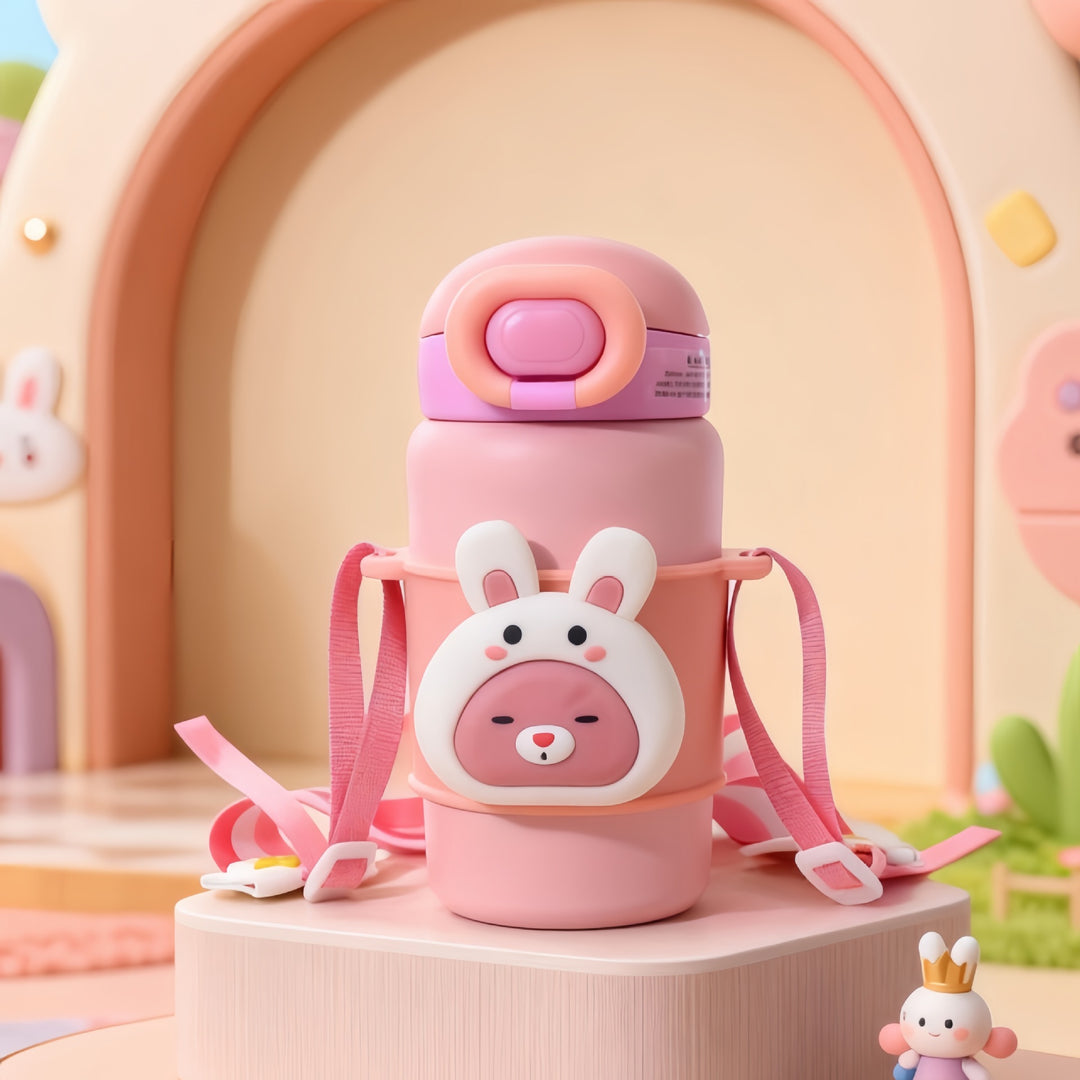 Women Insulated Water Bottle with Cute Rabbit Design Kalsten