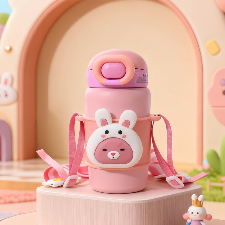 Women Insulated Water Bottle with Cute Rabbit Design Kalsten