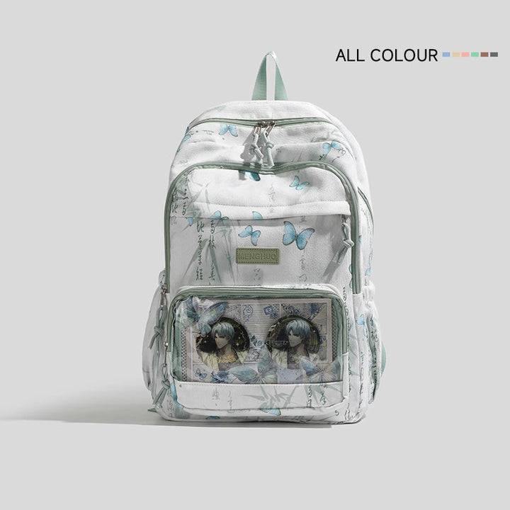 Stylish Butterfly Print Backpack Kalsten