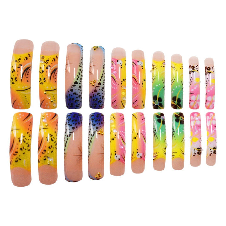 Artistic Long Press-On Nails Kalsten
