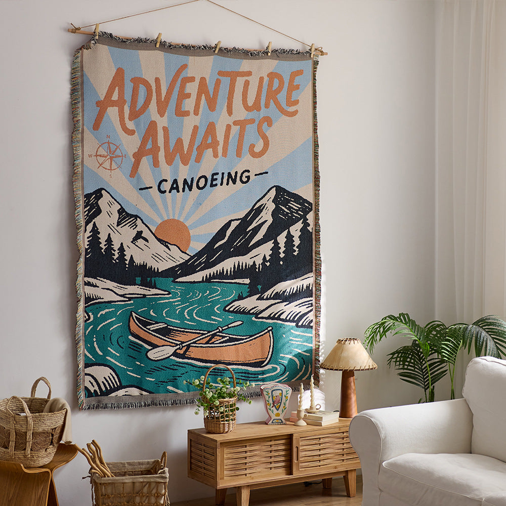Festive Holiday-Themed Wall Tapestry