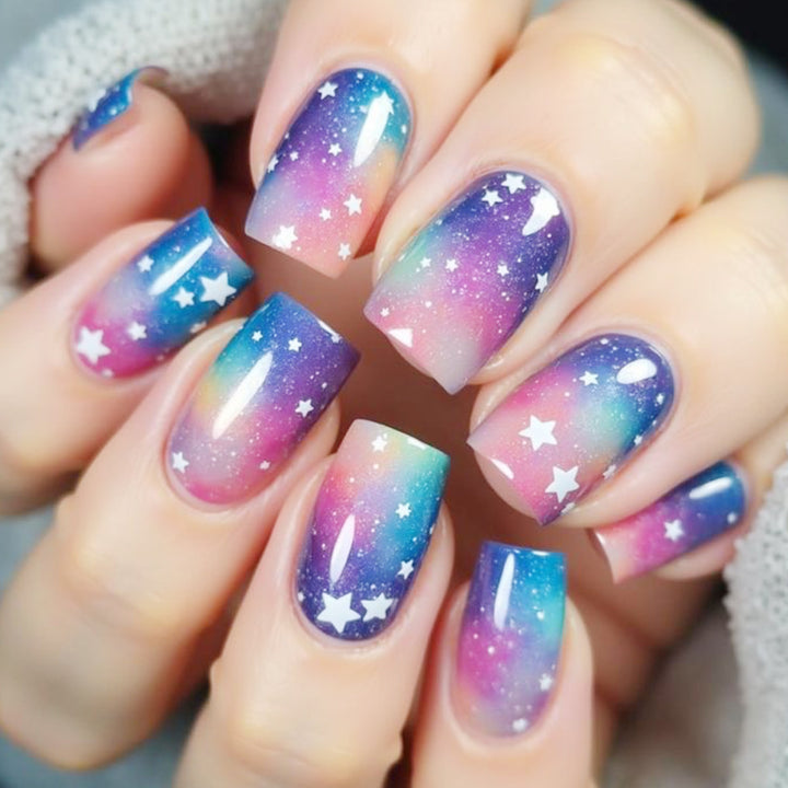 Galaxy-Inspired Nail Art Extensions Kalsten