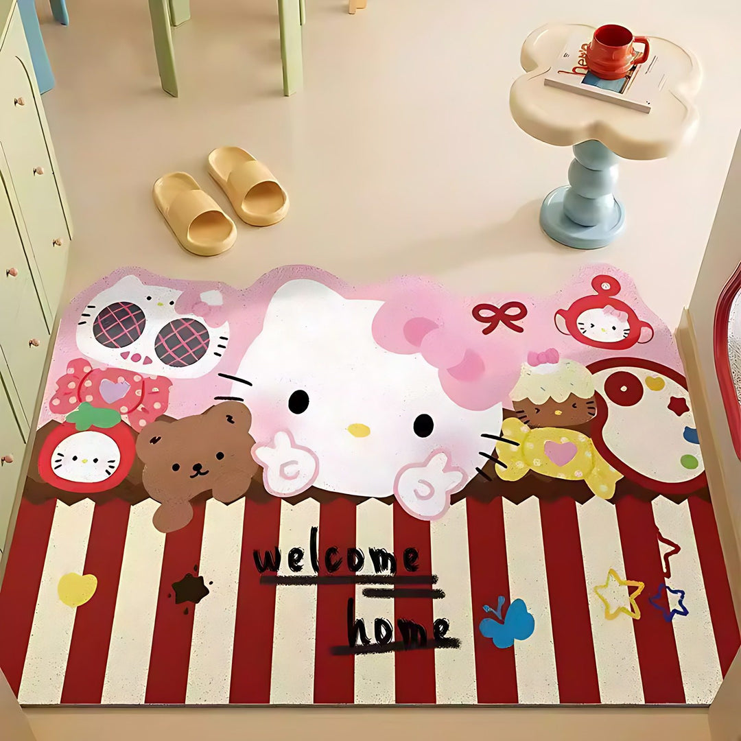 Decorative Cartoon Welcome Mat for Home