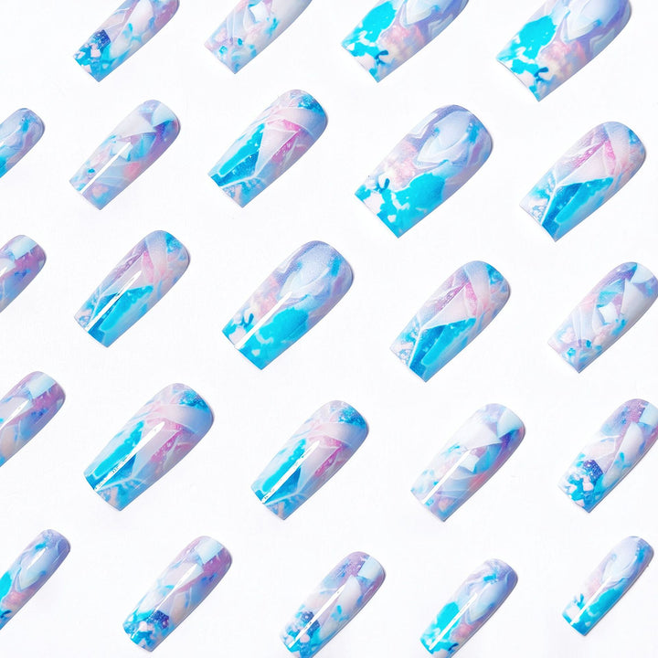 Artificial Nails in Modern Crystal Look Kalsten