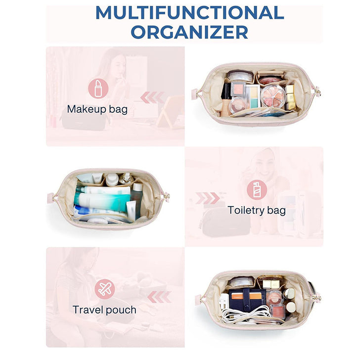 Quilted Cosmetic Organizer Bag Kalsten