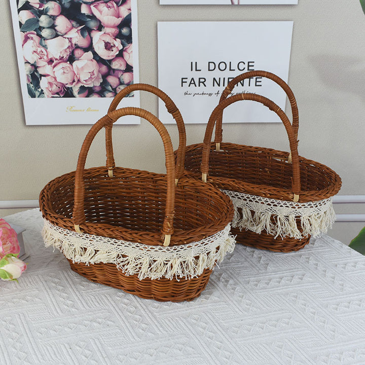 Stylish Wicker Picnic Basket Kalsten
