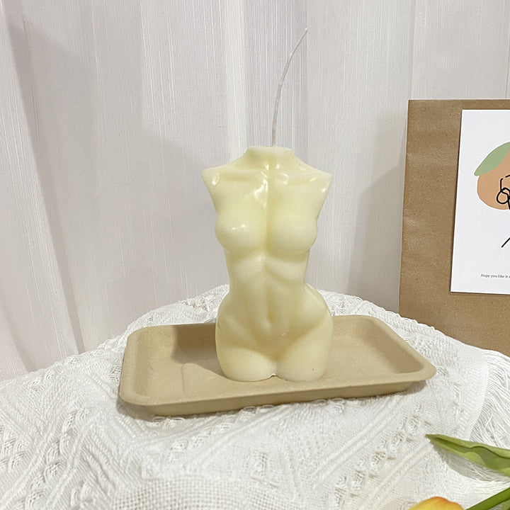 Sculptural Female Torso Scented Soy Wax Body Candle