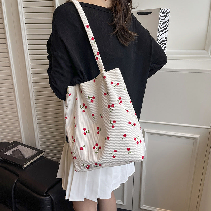 WoPlayful Cherry Print Tote Bag Kalsten