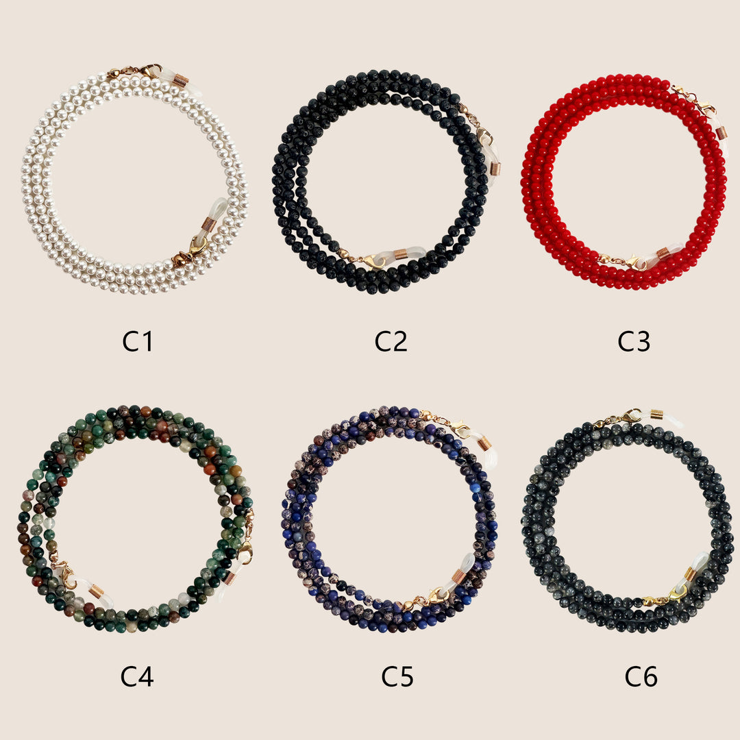 Beaded Stone Necklace Kalsten