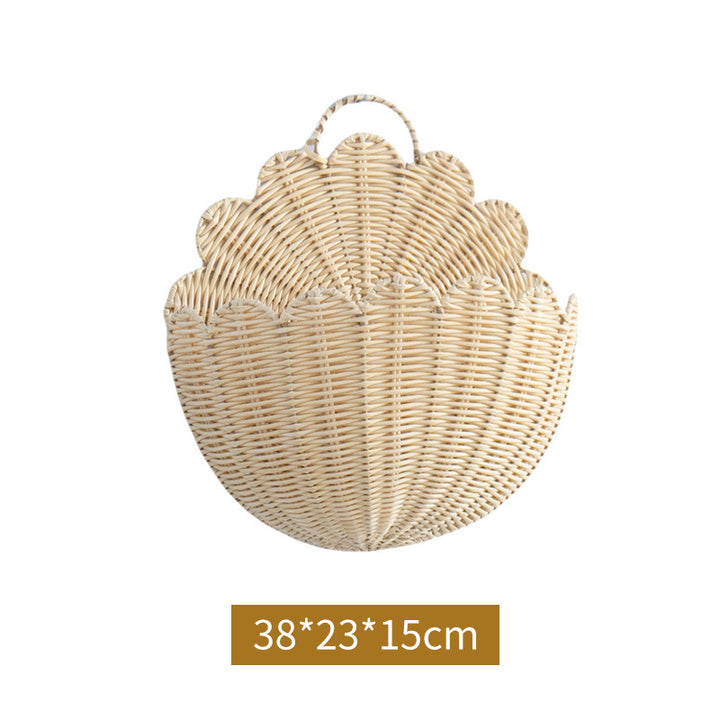 Handcrafted Basket in Shell Design Kalsten