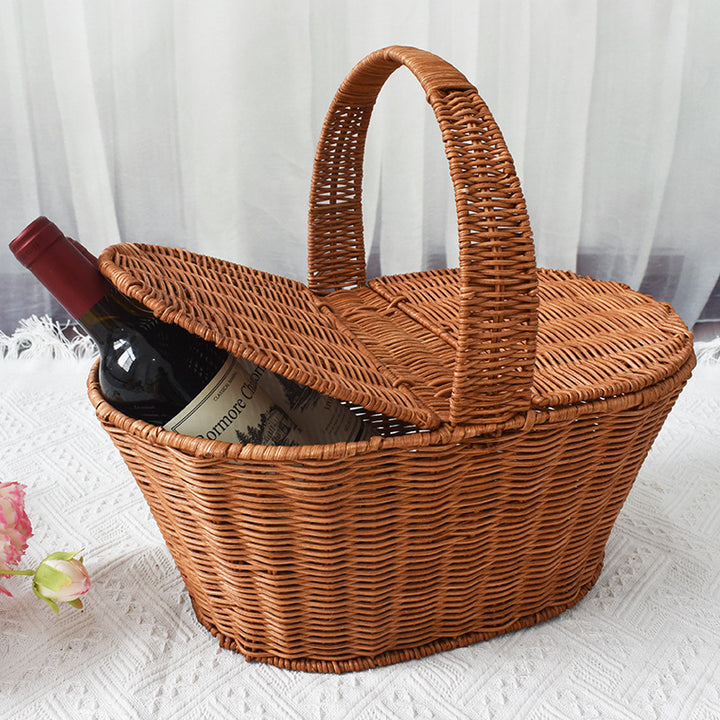 Handcrafted Woven Picnic Storage Basket Kalsten