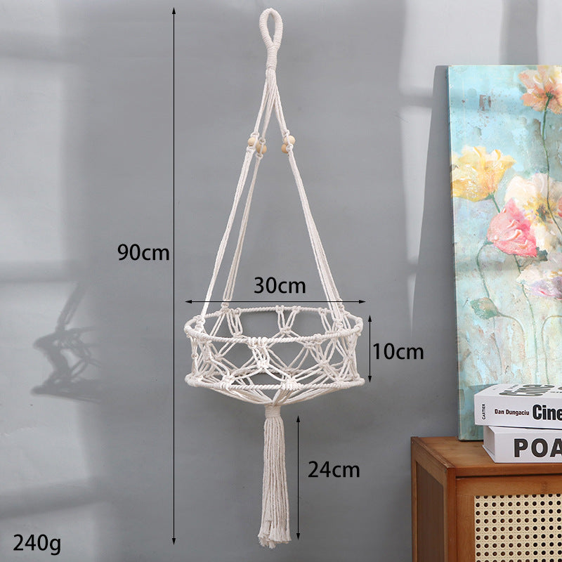 Decorative Macrame Hanging Basket Kalsten
