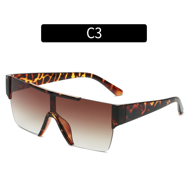 Futuristic Block Frame Sunglasses
