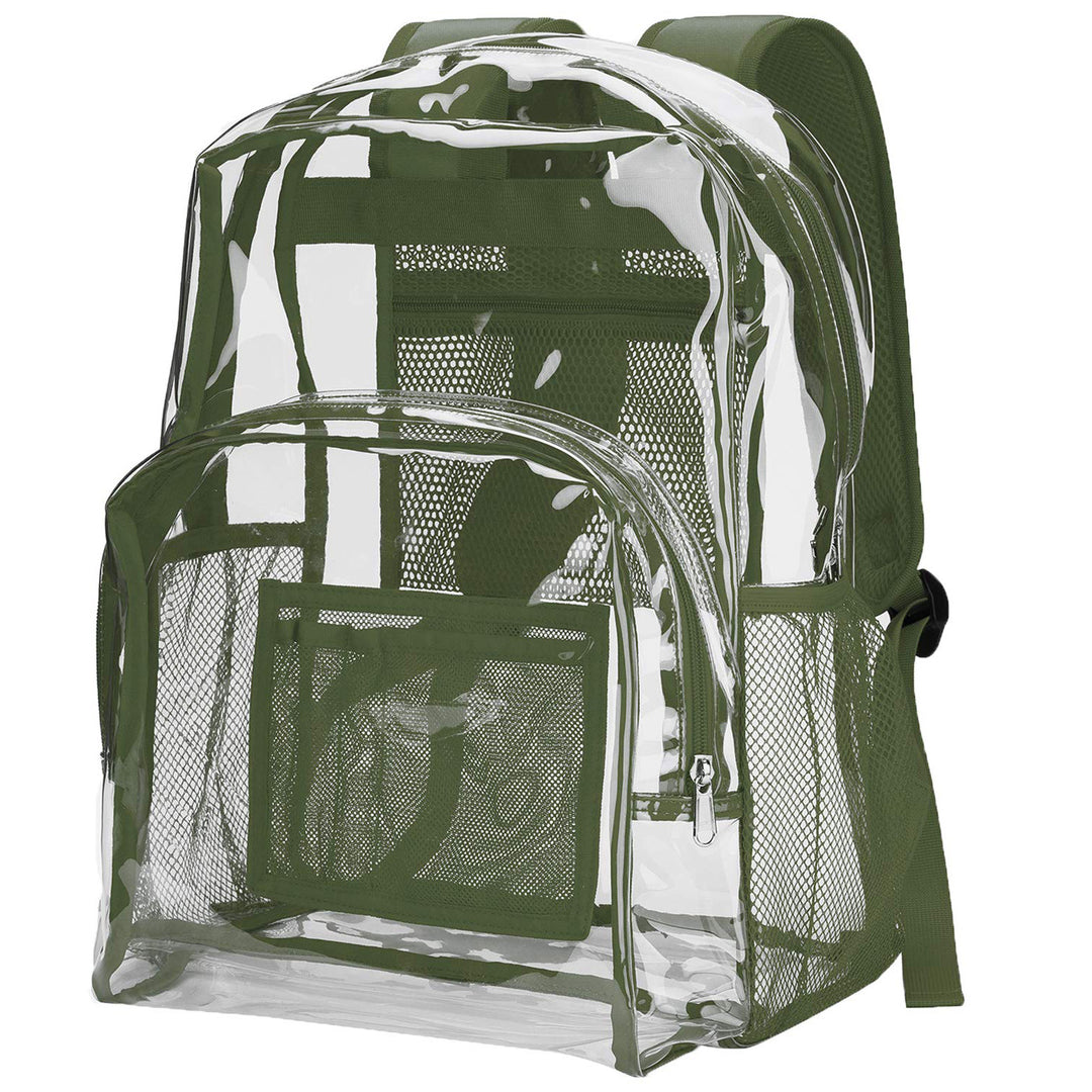 Unisex transparent backpack with breathable mesh design Kalsten