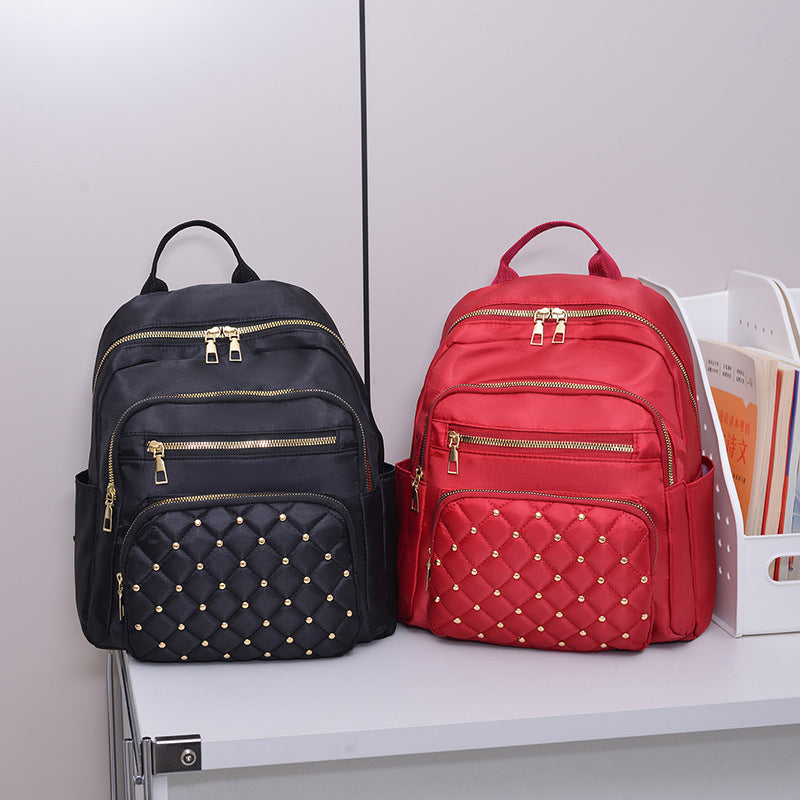 Chic Quilted Backpack with Multiple Pockets Kalsten