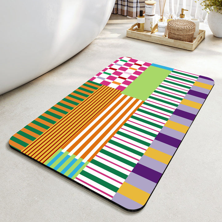 Cheerful Decorative Entrance Mat Kalsten