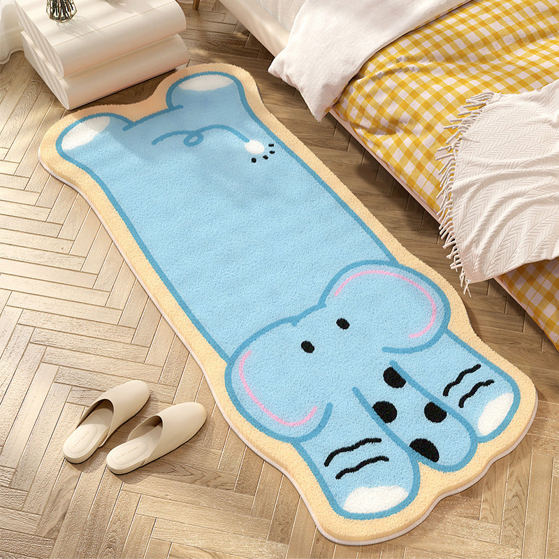 Cartoon Animal-shaped Plush Bath Mat