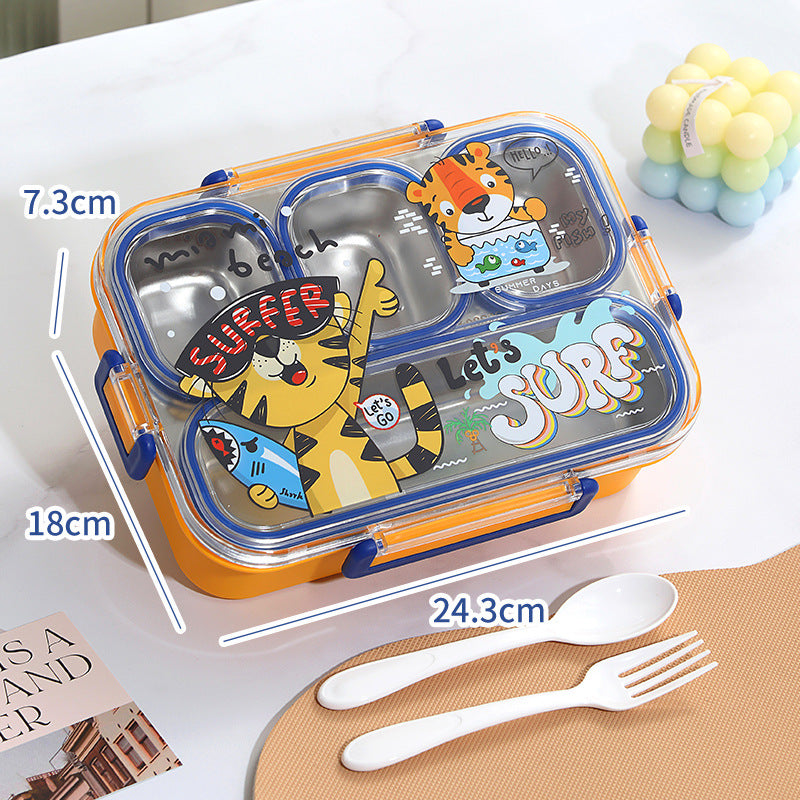 Fun-Themed Multi-Section Lunch Container