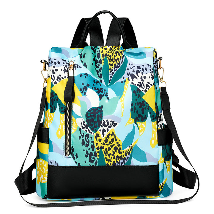 Floral Print Multi-Pocket Backpack Kalsten
