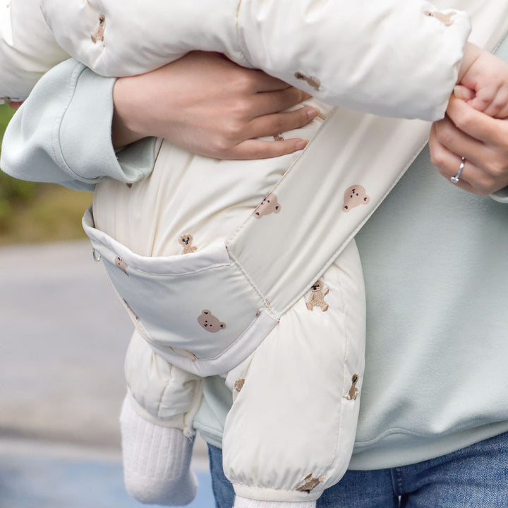 Padded Baby Hip Seat Carrier with Safety Buckle and Zipper Pocket