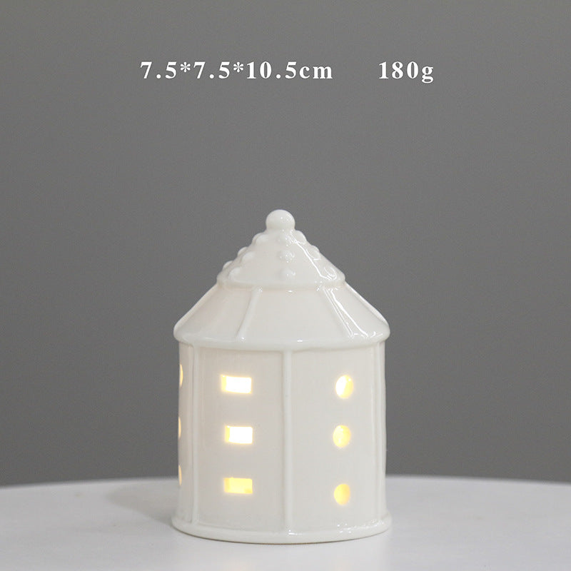Decorative Ceramic House Lantern Kalsten 1790310210