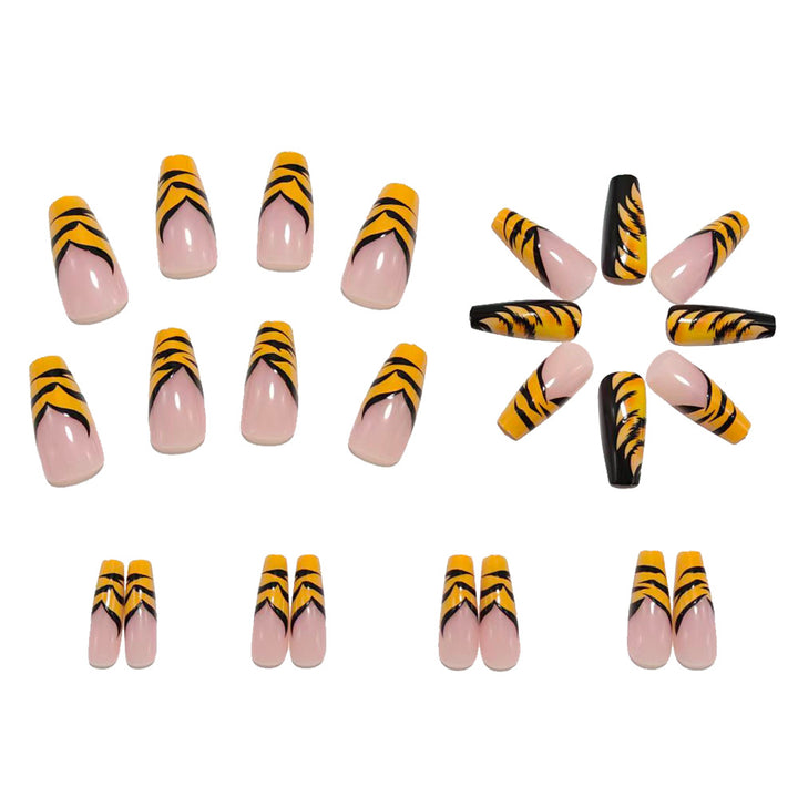 Artificial nail with Tiger Design Kalsten
