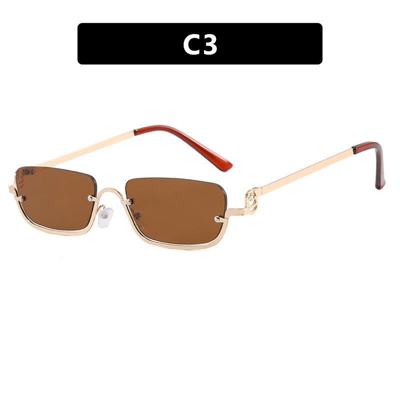 Women square sunglasses with elegant metal frame Kalsten