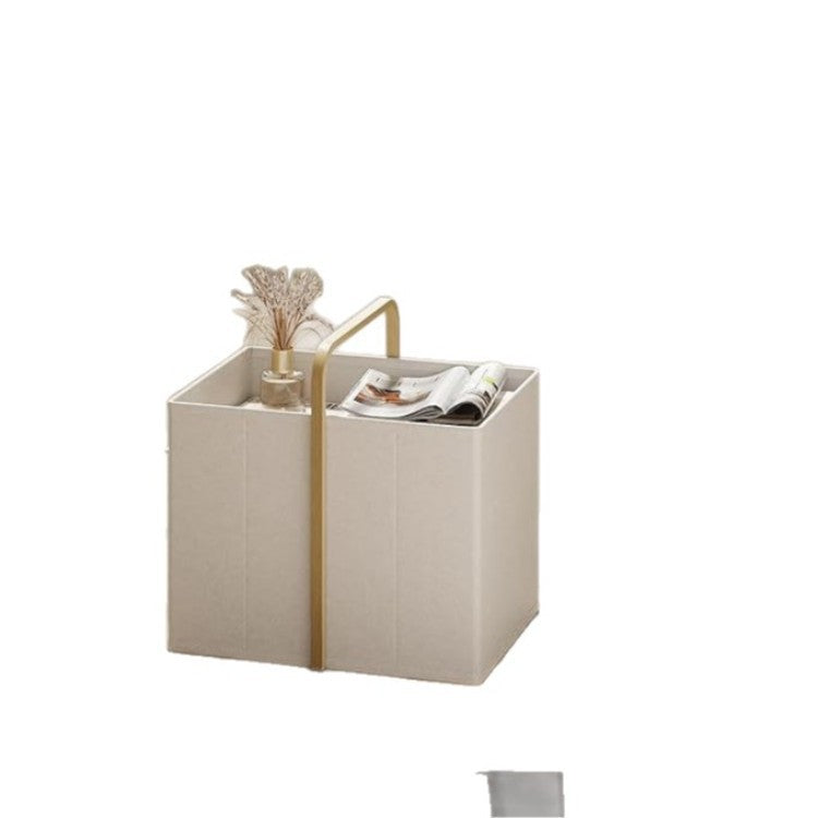 Modern laundry basket with wooden handle Kalsten