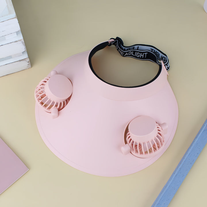 Women Portable Cool Hat with Integrated Fan Kalsten