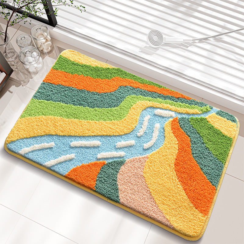 Coastal-Inspired Plush Bath Mat